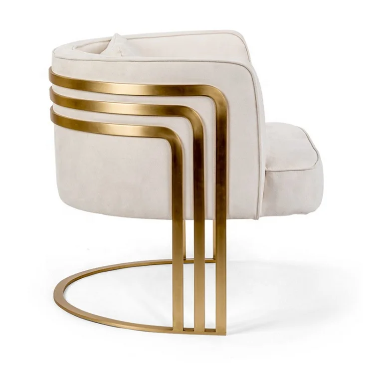 High Quality Polished Brass Vintage Glam Velvet Dining Chair on Sell