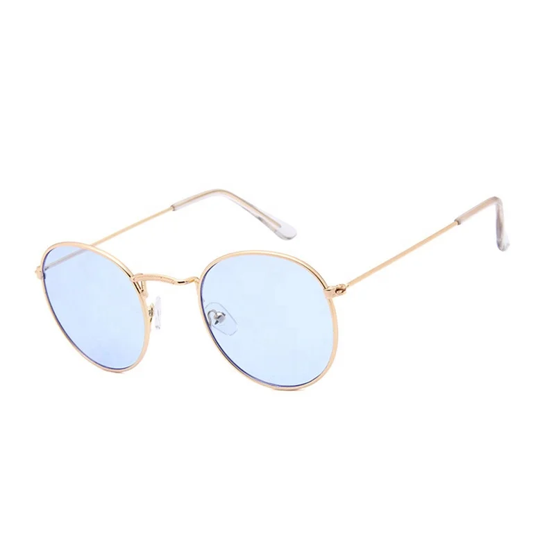 Korean Style Trendy Sunglasses Round Frame Old Fashioned Classic Star Sunglasses for UV Protection