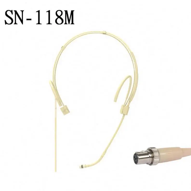 Sn-118C Uhf Wireless System Records Unidirectional Headset Microphone
