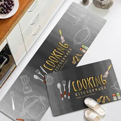 Cushioned Non-Slip Rubber Back Waterproof Kitchen Floor Mats and rugs