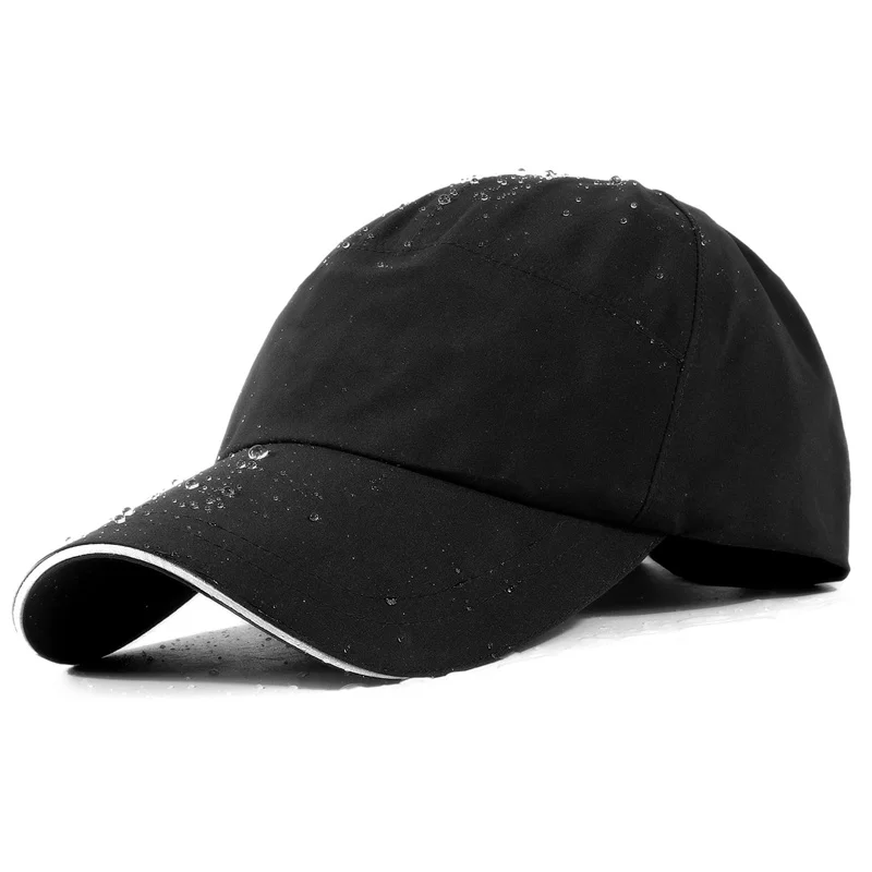 Mens Waterproof Golf Baseball Cap Outdoor Custom Logo Blank Adjustable Upf50+ Sport Dad Hat
