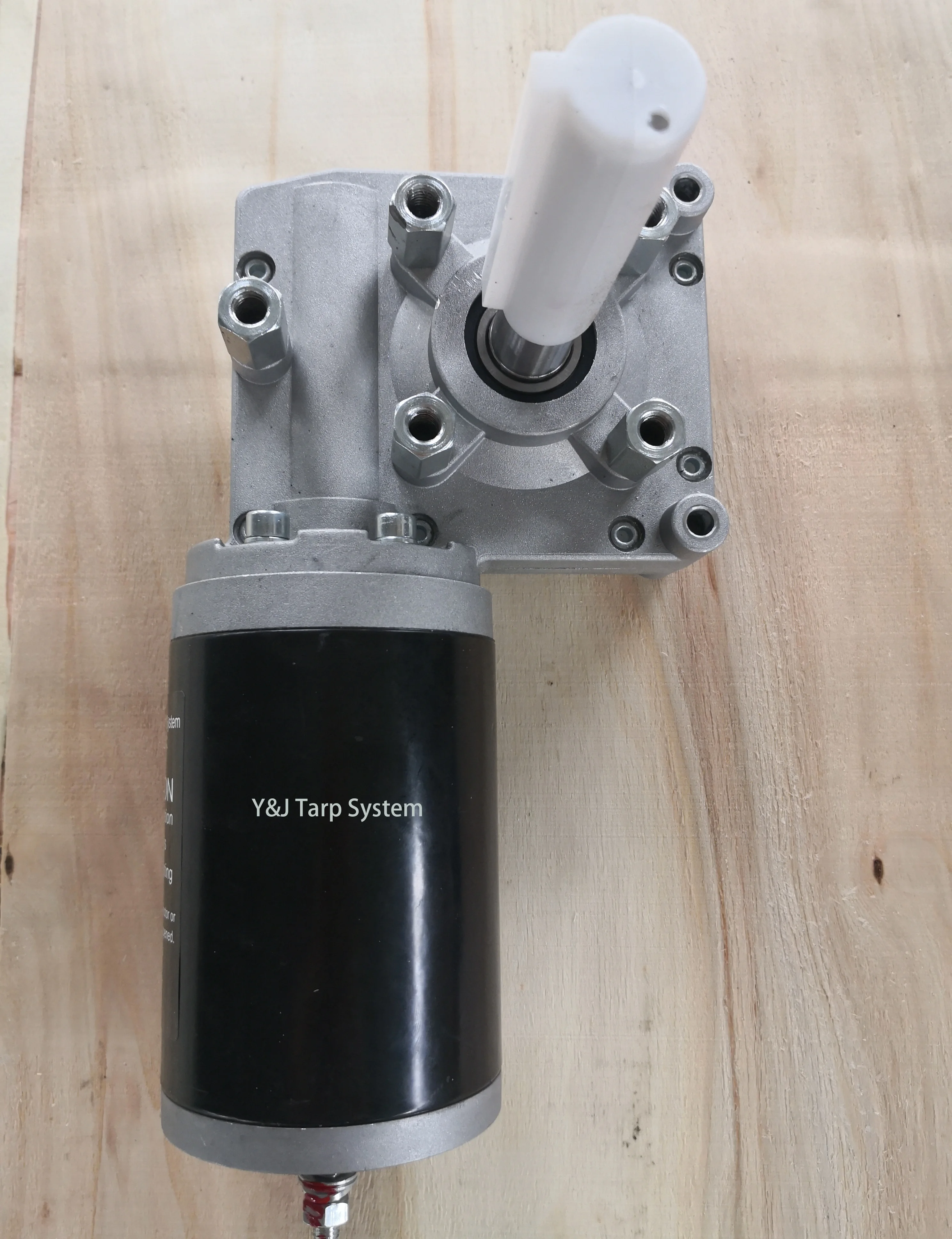 Брезентовый двигатель для самосвала 1,5 л. С., 50:1, универсальная 24 В электрическая Брезентовая система, редукторный двигатель с хромированным корпусом