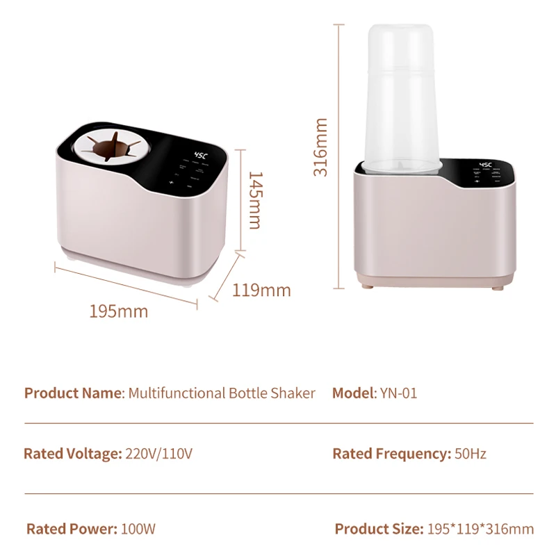 48H Thermostat Water-free Hot Air Baby Bottle Shaker Milk Warmer Bottle Dryer Warm Milk Disinfection