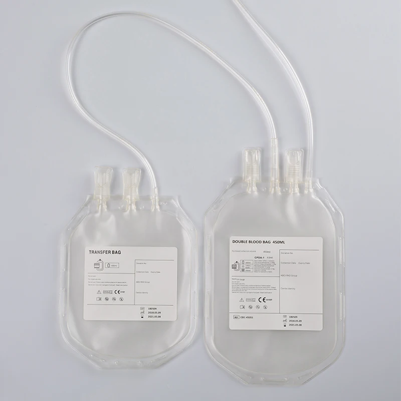 Medical Blood Transfusion Bag CPD CPDA 250ml 350ml 450 ml 500ml Blood Collection Bag