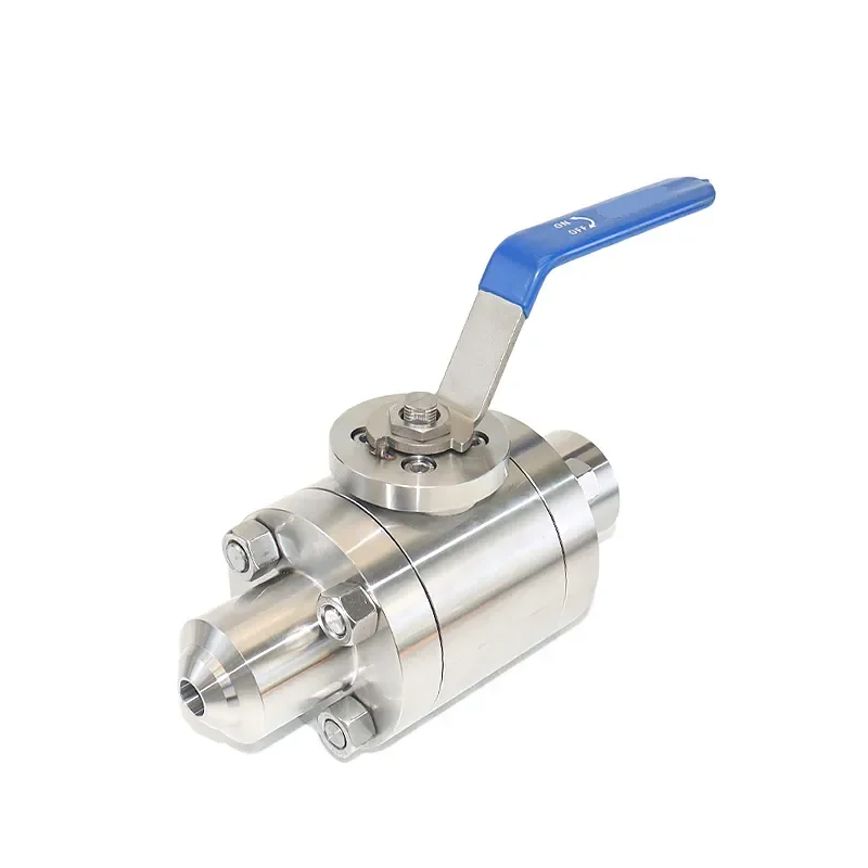 4500LB High Pressure Welded Ball Valves Forged steel 3 pieces ball valve butt weld end