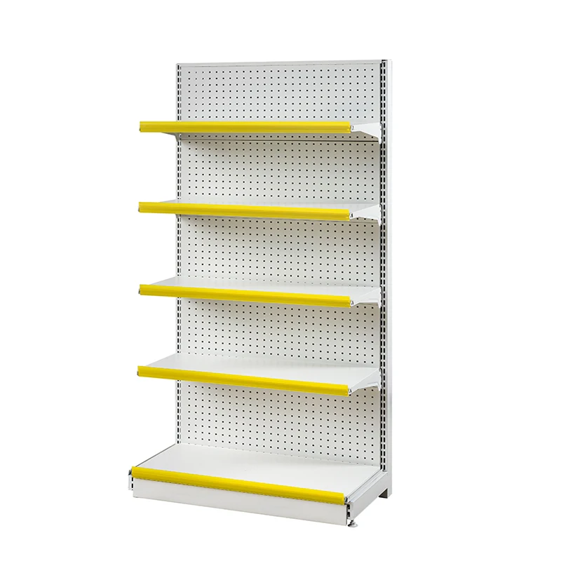 Leke Wholesale modern design gondola back panel supermarket shelf high end hot sell supermarket shelf