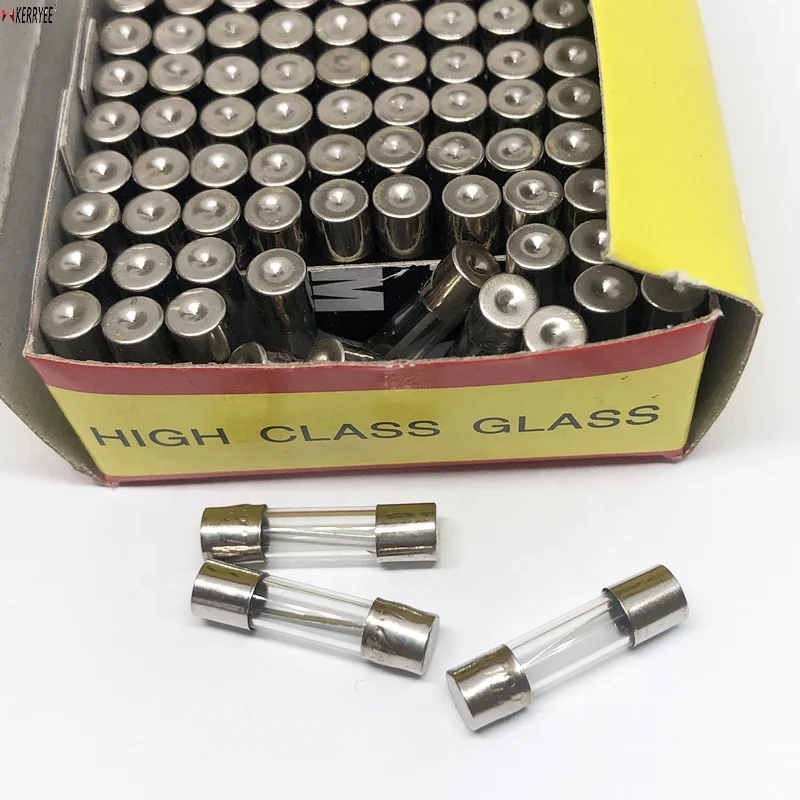 100pcs/box 5*20mm glass fuse 0.1A to 30A