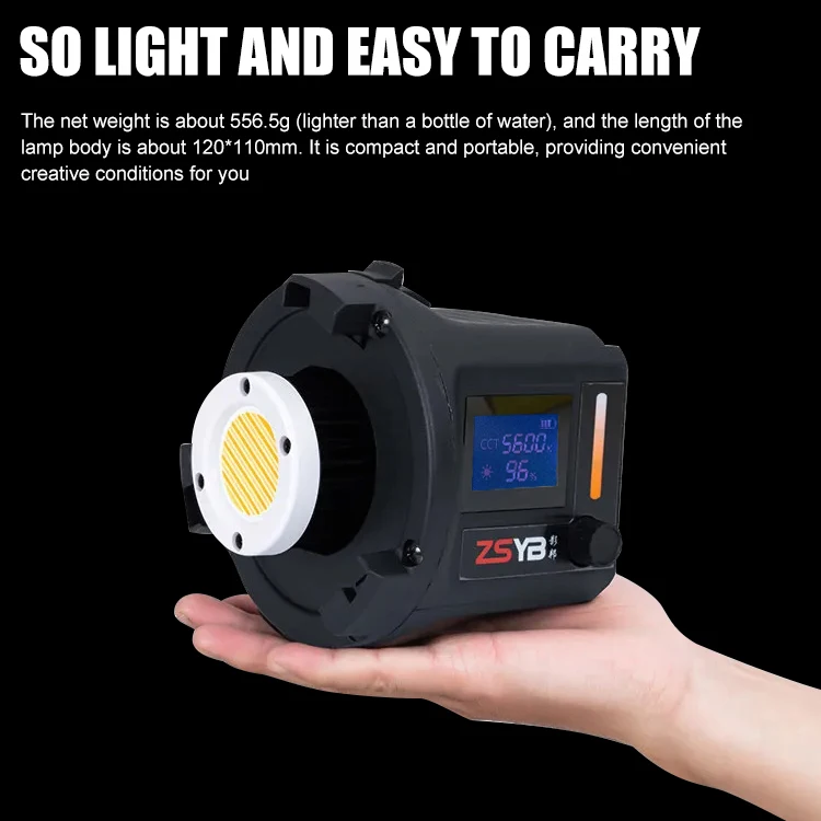 ZSYB Photographic Lighting Long Working Time Lightweight Design Handheld Studio Led Video Light For tiktok YouTube Vlog