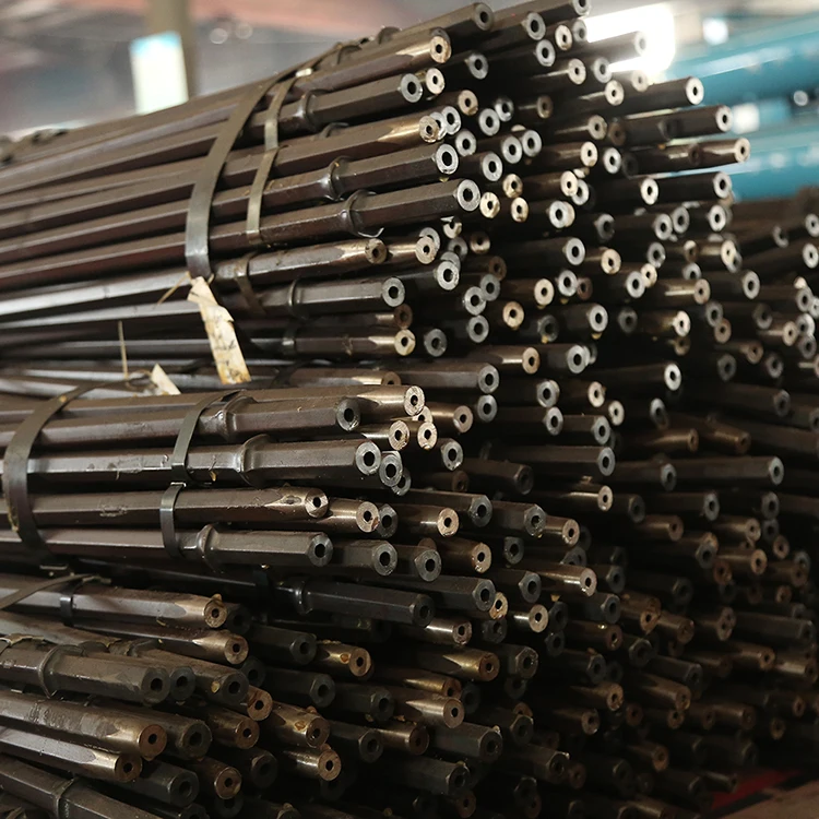 Hand Held Accessories Small Hole Drilling Mining Taper Rock Drill Rod Steel