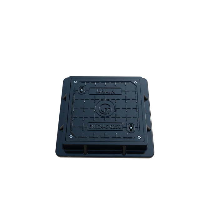 FRP Drain 350 mm  EN124 C250 Sewer Manhole Cover Manufacturer