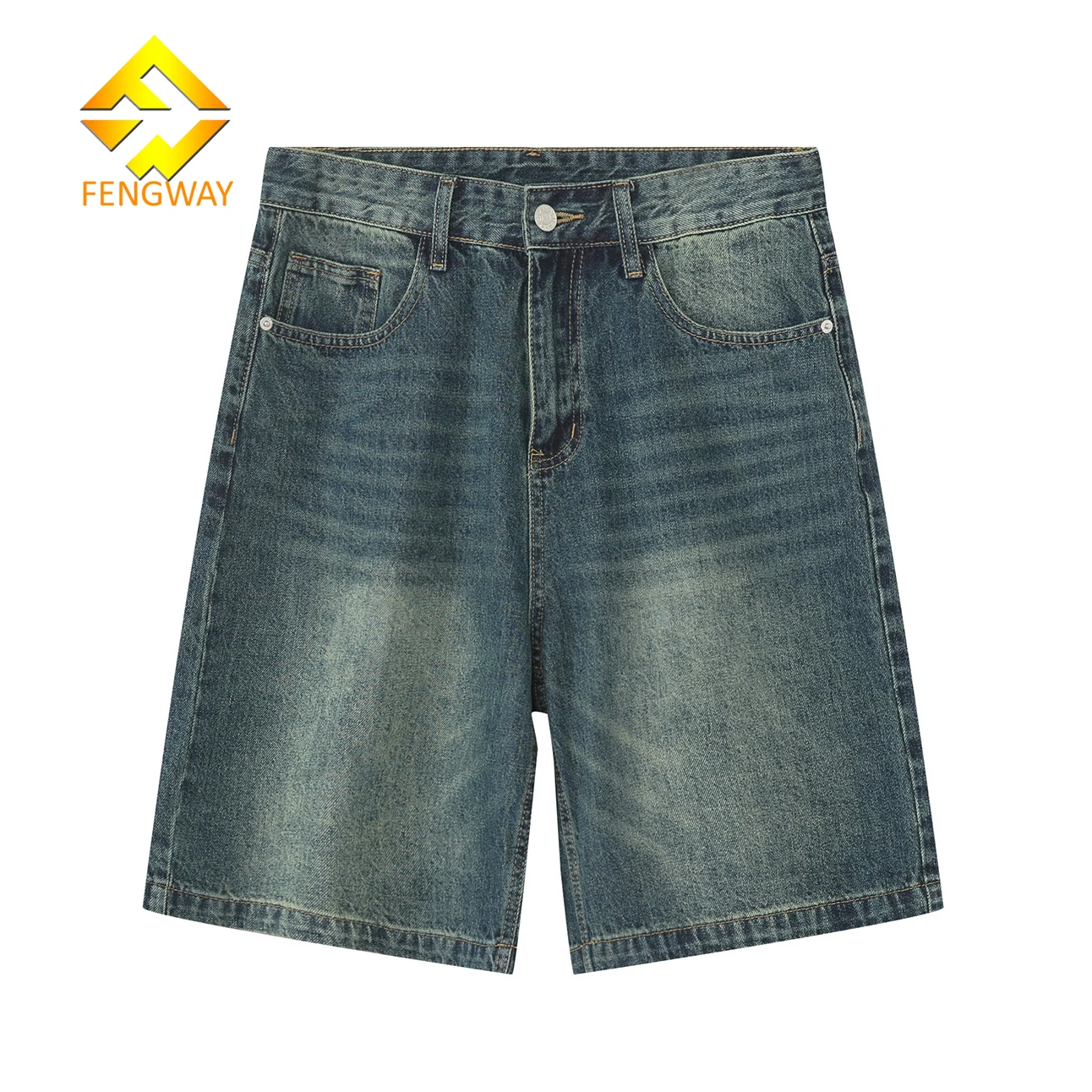 Summer New Men Fashion Stretch causal Short Jeans Denim Shorts Blue Black Denim Swear mens shorts