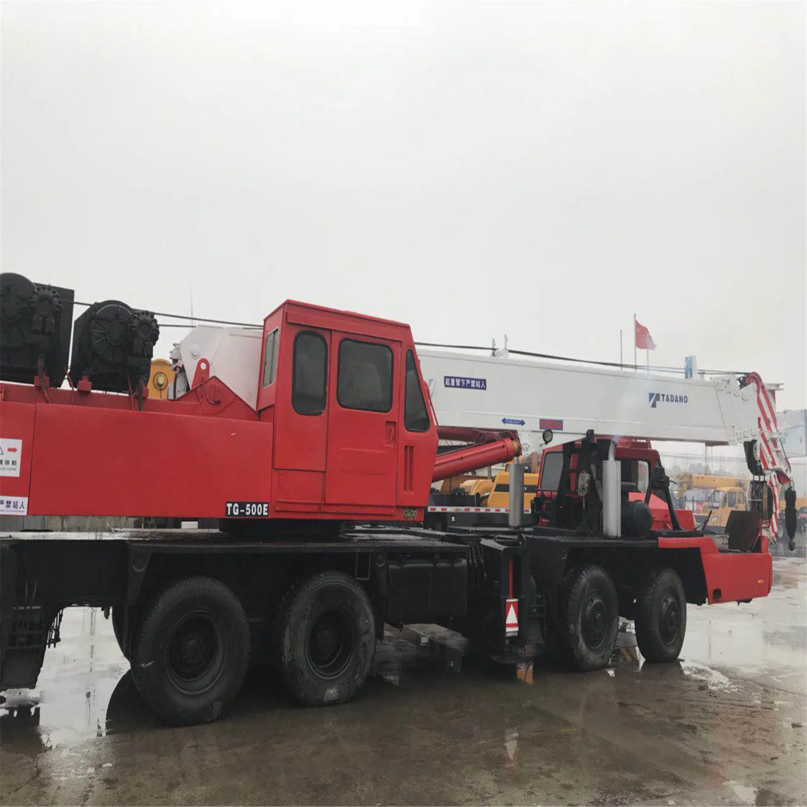Used Good Condition Tadano TG500E 50 ton Truck Crane, Second Hand Tadano TG500E Lifting Mobile Crane for sale