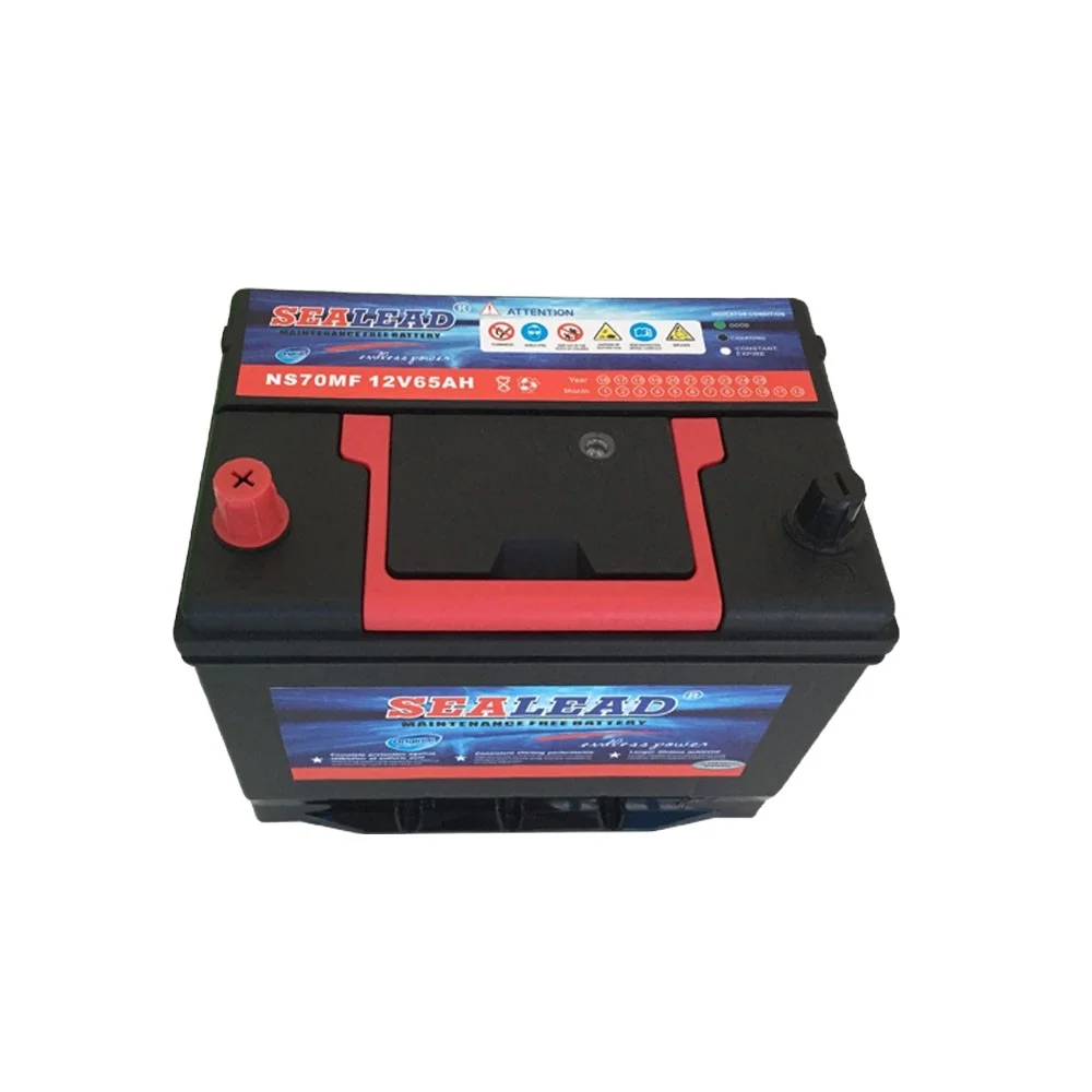 factory price high CCA  12V65AH sealed lead acid maintenance free car battery