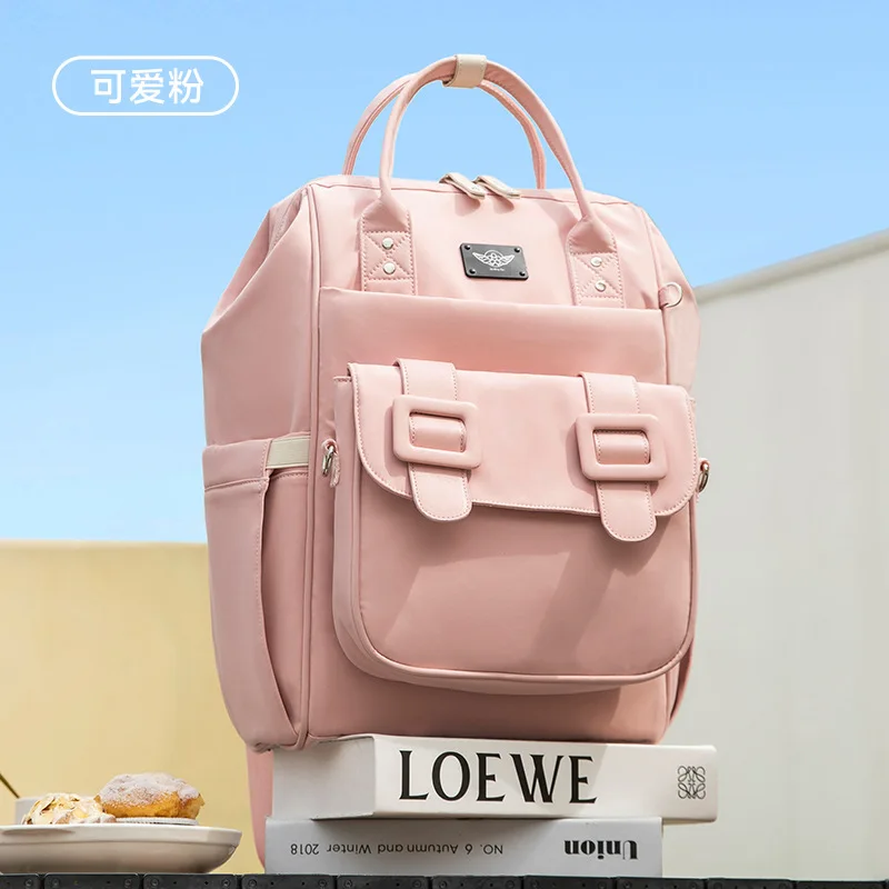 2025 Factory New Design Portable Waterproof Detachable Colorful Mummy Diaper Backpack USB Nappy Bag Storage Durable Print Baby