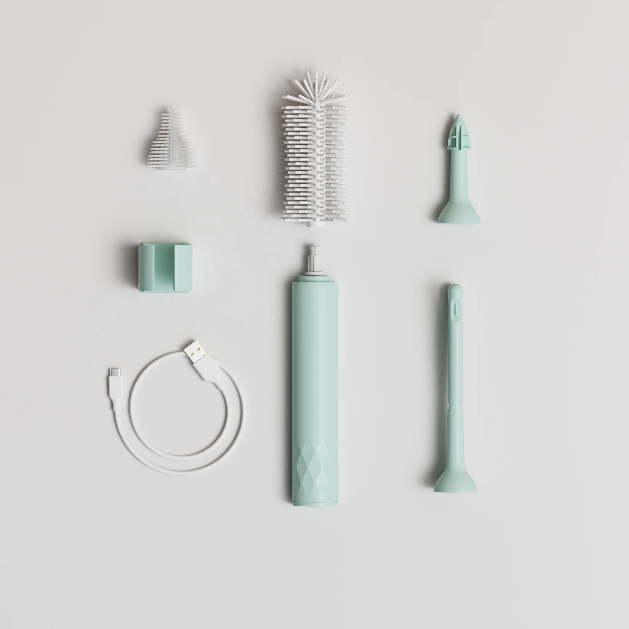 Electric Silicone Baby Milk Bottle Brush