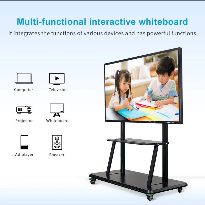 55 65 75 85 86 98 100/110 inch big screen lcd touch  interactive whiteboard ODM/OEM portable interactive whiteboard device