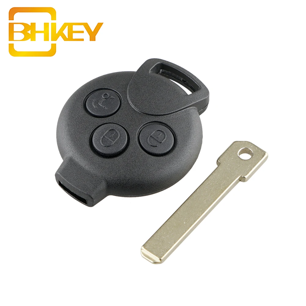 3 Buttons 433 mhz PCF7941 Chip Auto Car Key Fob Remote Key For Smart Fortwo 451 Forfour 2007-2013