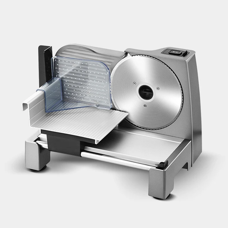 High Efficiency Commercial Meat Cutters  Semi-auto Meat Slicer Stainless Steel Blade Electric Deli Food Veggies Cutter