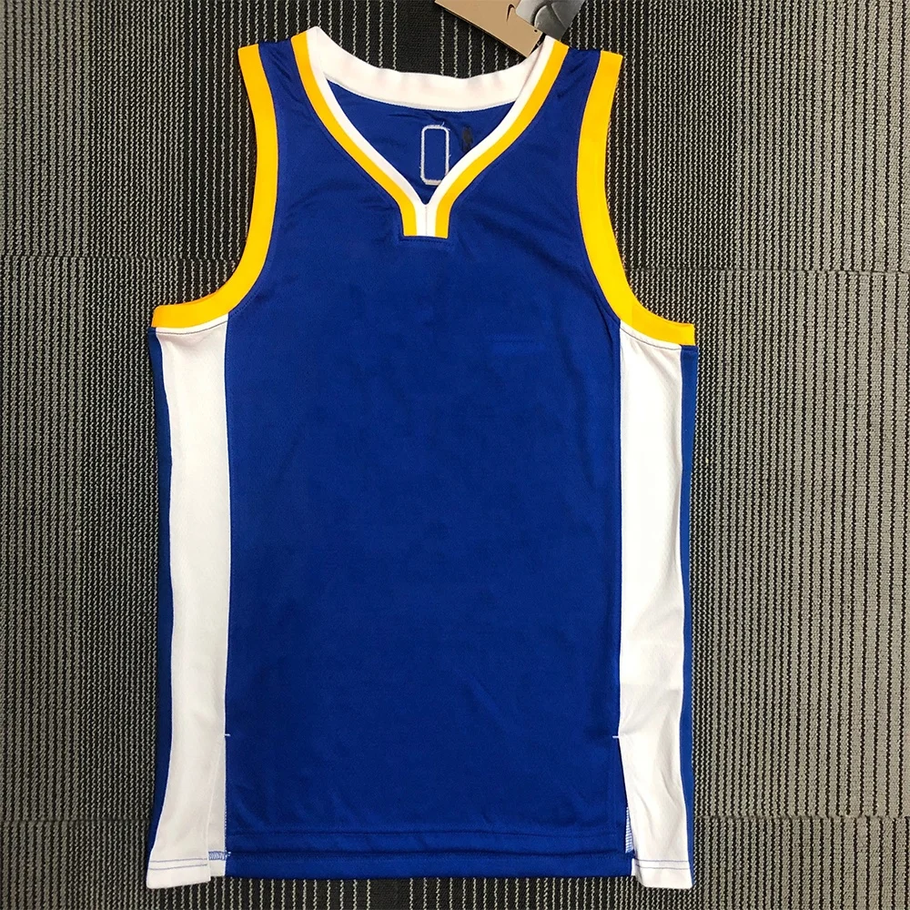 75th  Anniversary High Quality Heat Pressed  Custom Name Curry Thompson Wiggins Iguodala Golden State Basketball Jersey
