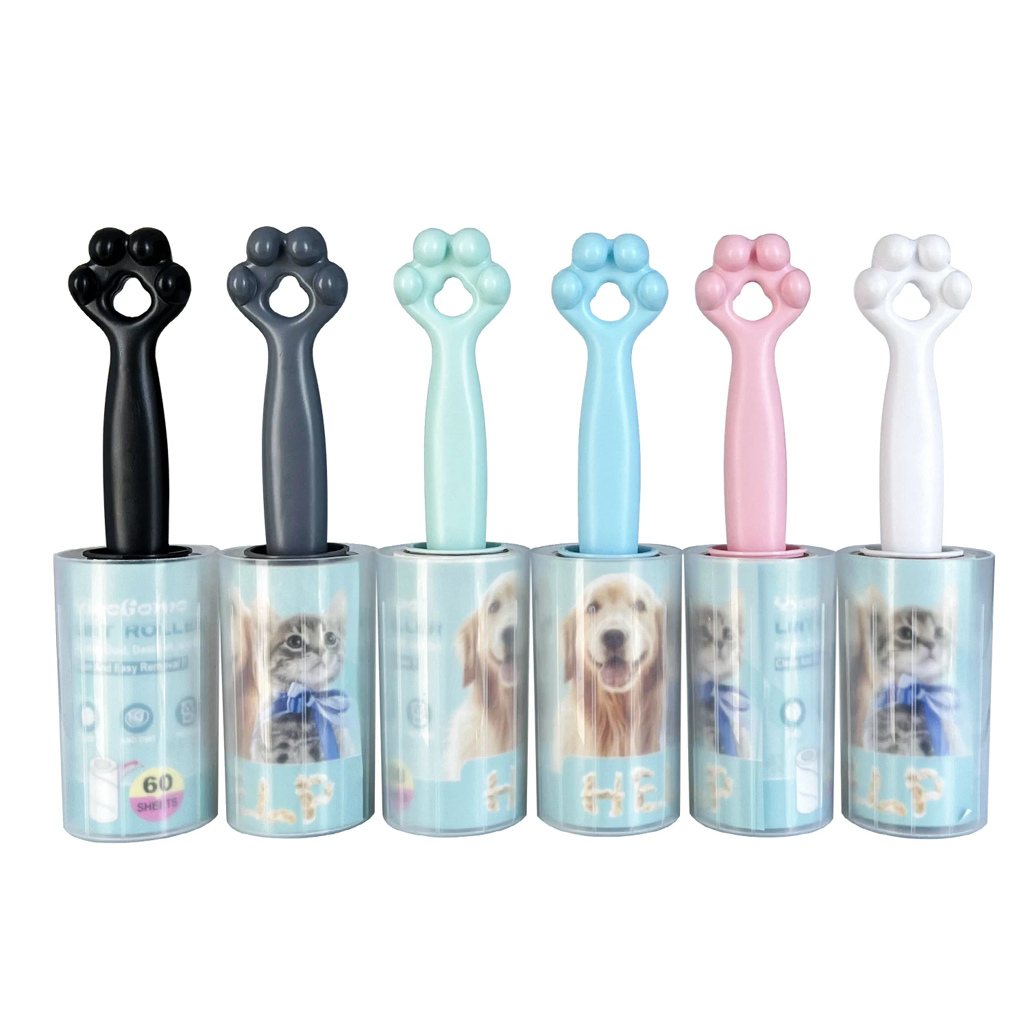 Extra Sticky Reusable Lint Pet Cleaning Lint Plastic Pet Hair Remover Roller