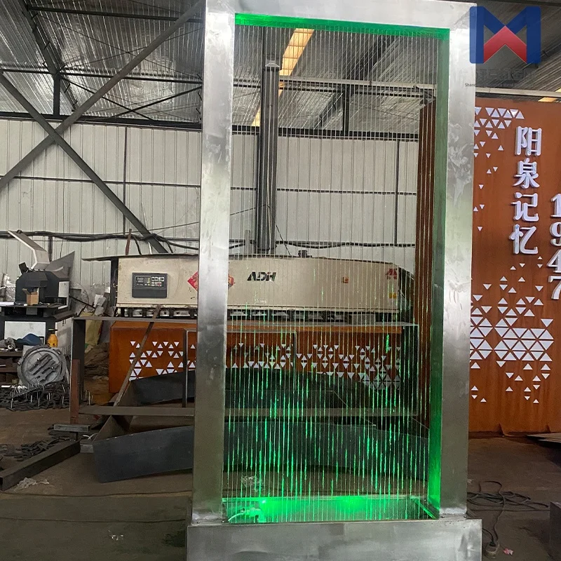 Manufacturer decorative small led water bubble wall fountain indoor and outdoor