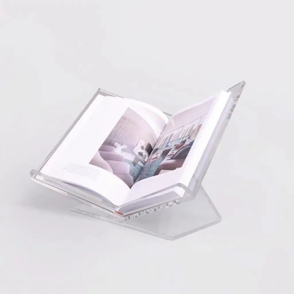 Acrylic X type book reading display stand  creative desktop book  album display stand