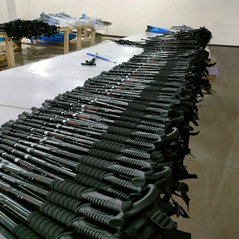 Ultralight Adjustable Folding Canes Baston Eva Handle 4-section Trekking Walking Stick Cane Trekking Pole Alpenstock