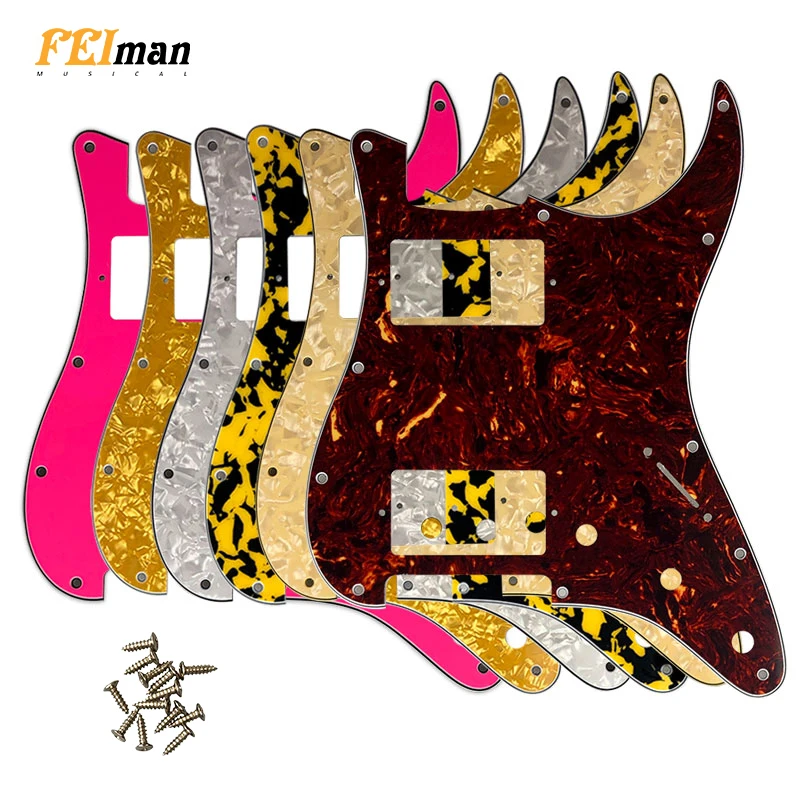 Pleroo Guitar accessories USA/Mexico Standard ST HH guitar with PAF Humbucker Holes pickguards for Stratocaster