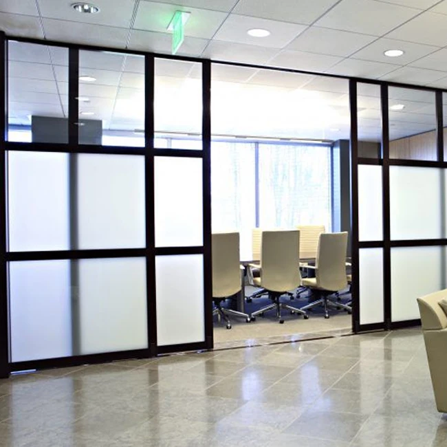 Small home partition wholesale modular all aluminum single glass room partition