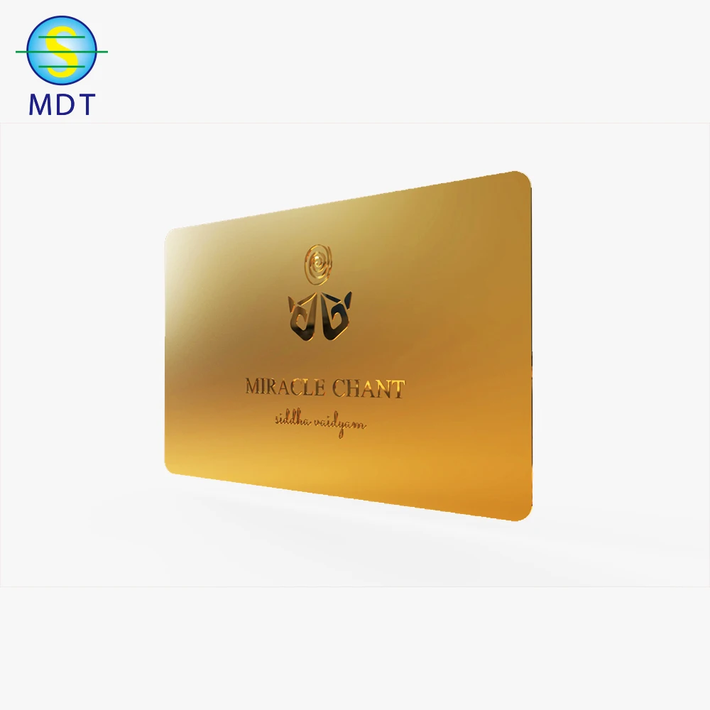 24k gold stainless steel business metal cards