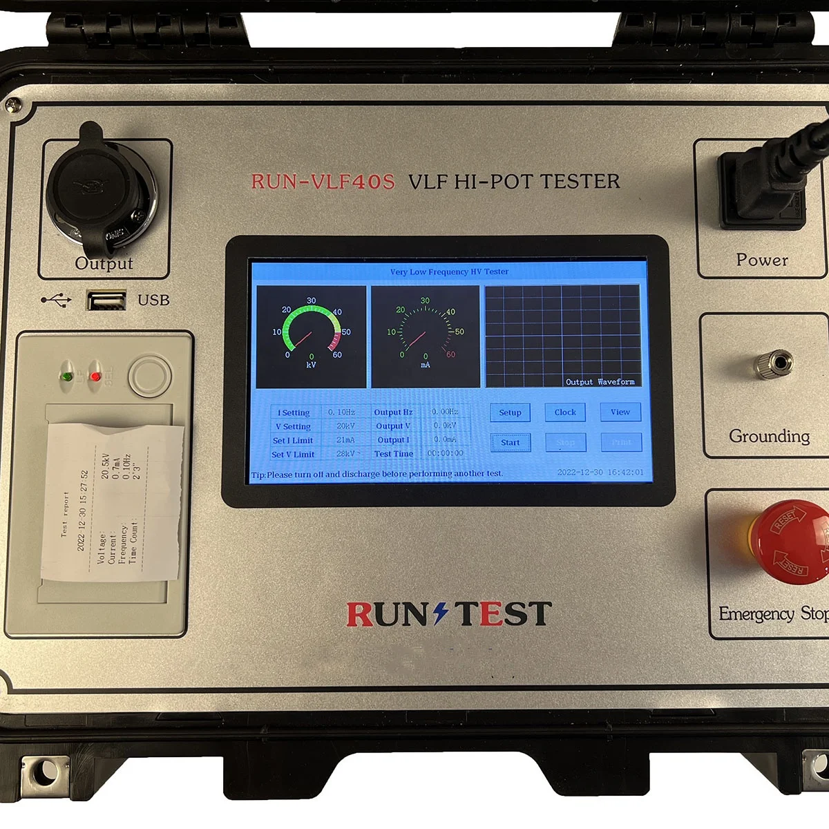 30KV 60KV 80 Kv Very Low Frequency Tester Vlf Hipot Tester 0.1Hz Vlf Hv Generator