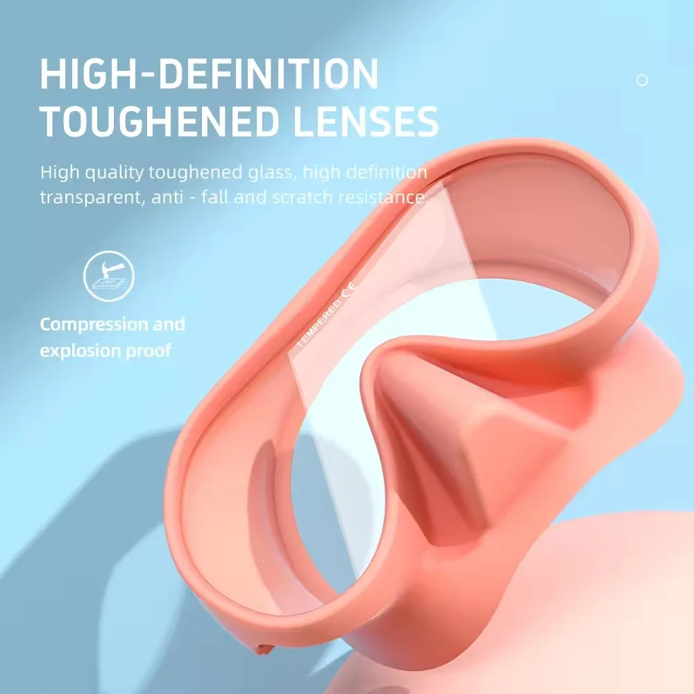 Diving Mask Silicone Anti-Fog Snorkeling Goggles Underwater Free Diving Goggles Mask Swimming Equipment