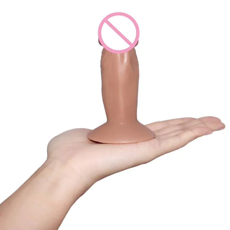 Realistic Mini Dildo with Suction Cup 4.3 Inch Small Adult Sex Toy  lifelike SILICONE DILDO for woman Anal Plugs