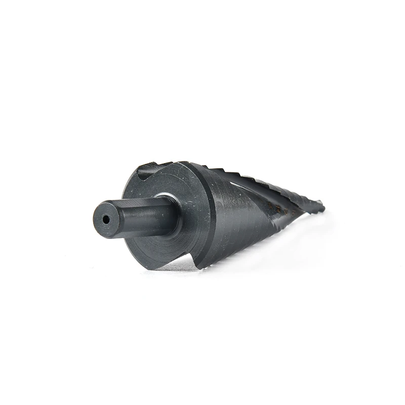 Factory High Quality Black Oxide HSS Spiral Flute Step Drill Bit for Metal Tube Sheet Drilling