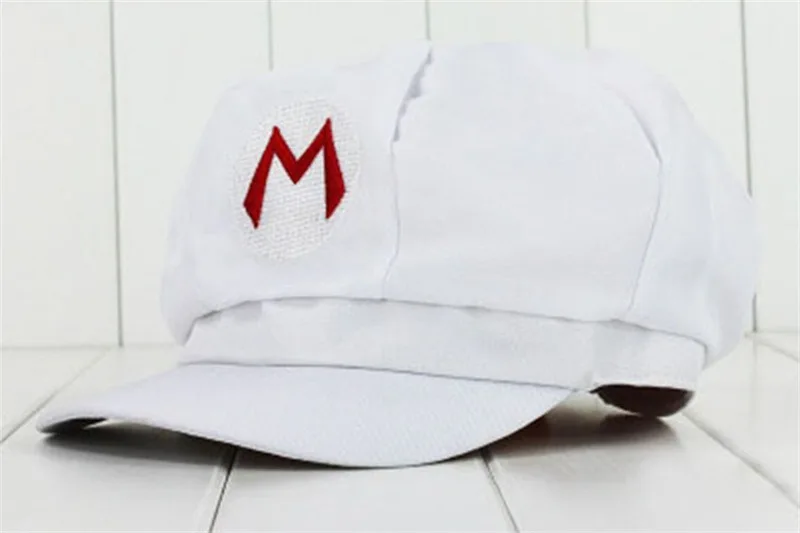 Super Mario Hat Luigi Bros Cosplay Baseball Costume Octagonal Cap