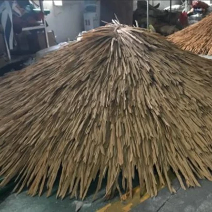 Custom Fireproof Waterproof Fabricated Hdpe Umbrella Cover Synthetic Thatch