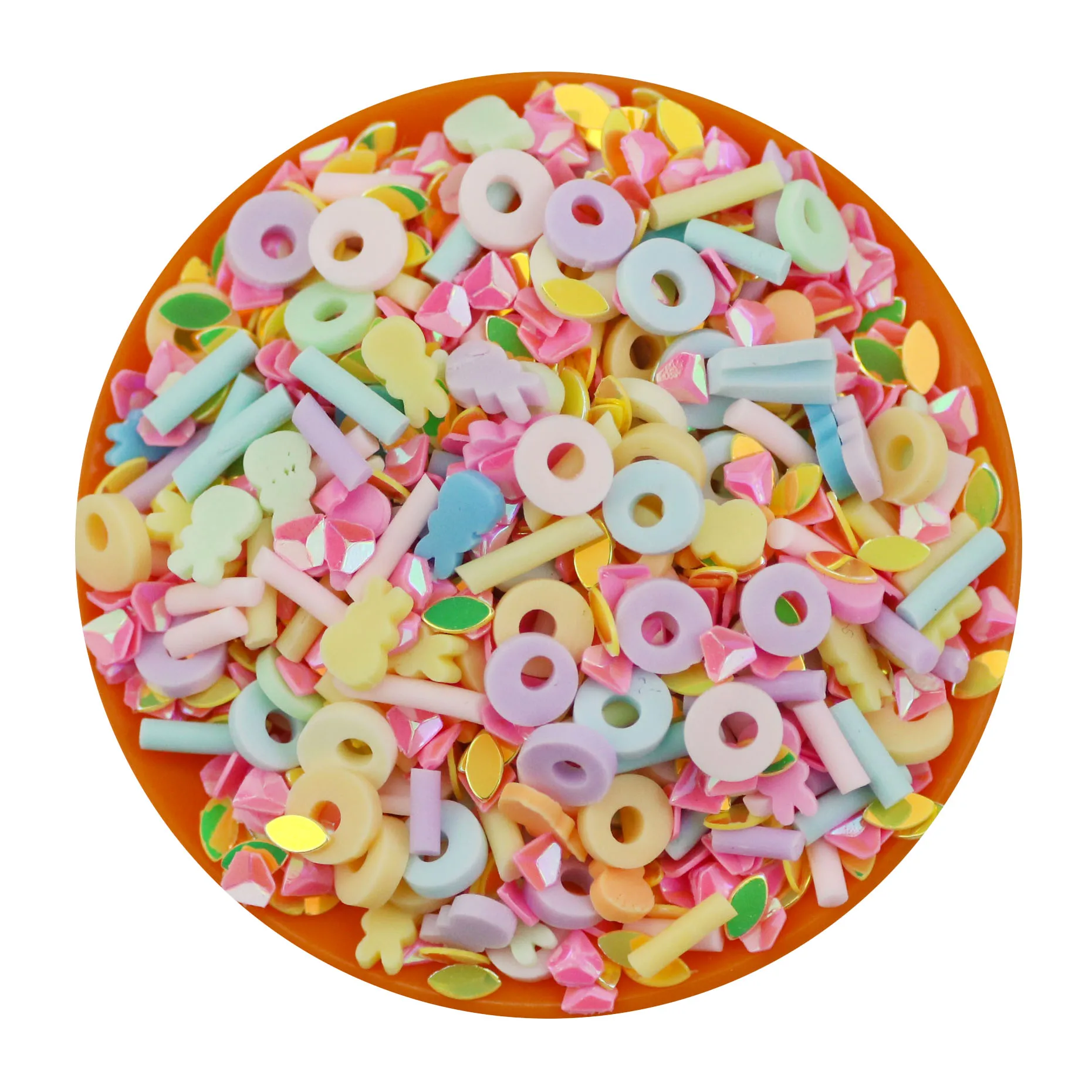 500 г белые яйца кролика цыплят тюльпаны пасхальные посыпки полимерной глины разбрызгивают Ломтики Для слайма