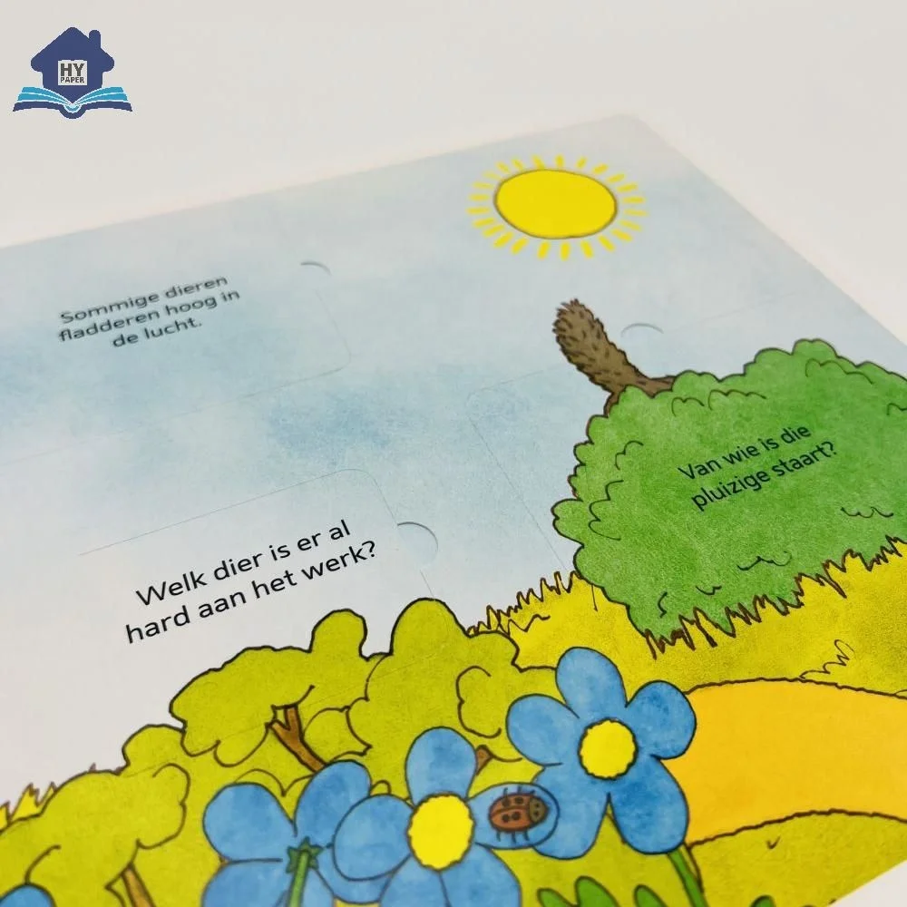 Direct sales peekaboo toy early education book kids hardcover lift the flap book 3d pop up book for toddlers
