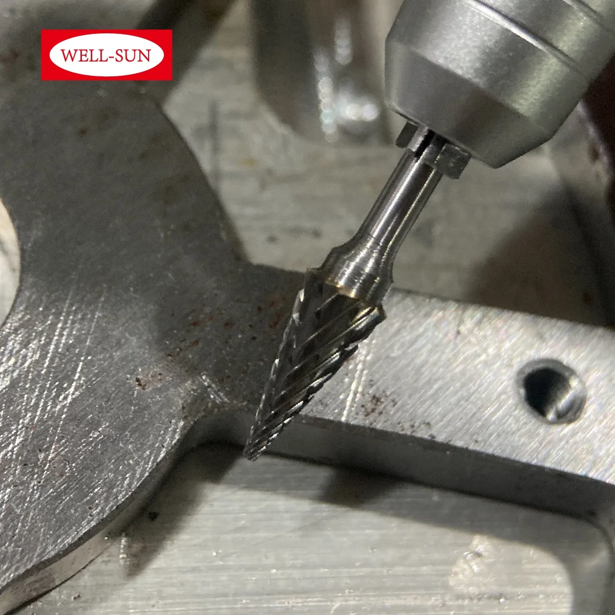 M-06-300199 Factory Cone Shape Tungsten Rotary Carbide Burr 3mm shank Removing Metal Working Bur