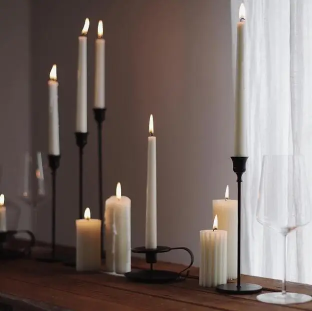 wholesale christmas long lasting pillar white church taper candle/candel
