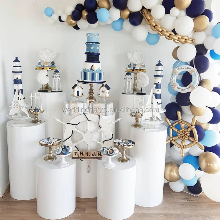 Wedding Display Stand Acrylic Round Cube Riser Lucite  Mirrored Plinths wedding event decoration plinth