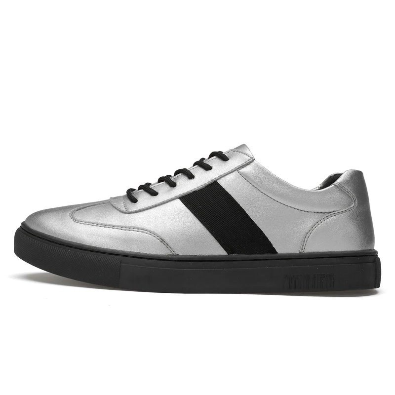 
2019 fashion custom LOGO men sneaker comfortable and breathable split leather rubber sole designer long sneakers for men 