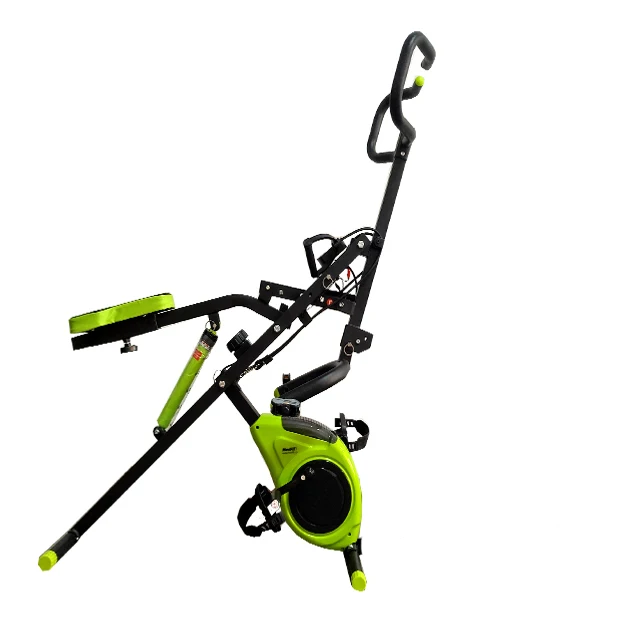 Hot sale Gym Fitness Equipment Body Building Horse Riding Machine Total Crunch with X bike Abdominal Crunch