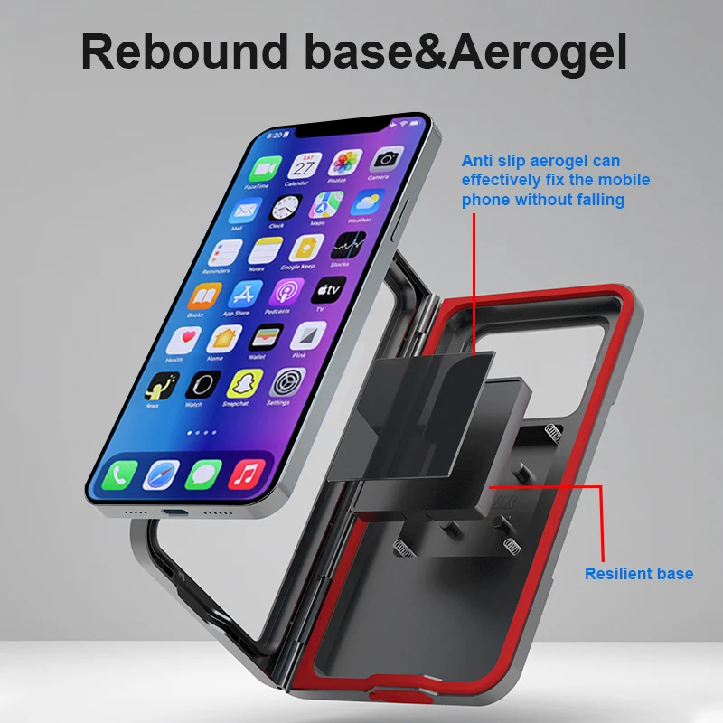 ODIER transparent window touch screen sensitively bike motor scooter electric vehicle fix phone firmly waterproof phone holder