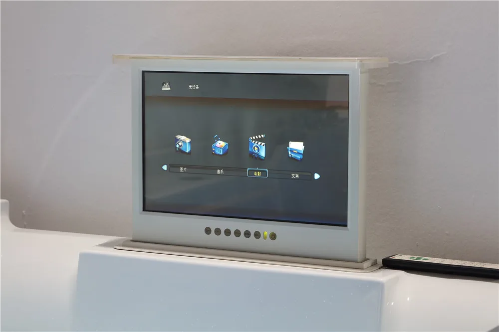 WOMA Q325M luxury whirlpool air spa jetted hydro massage bath bath tub  with  video TV