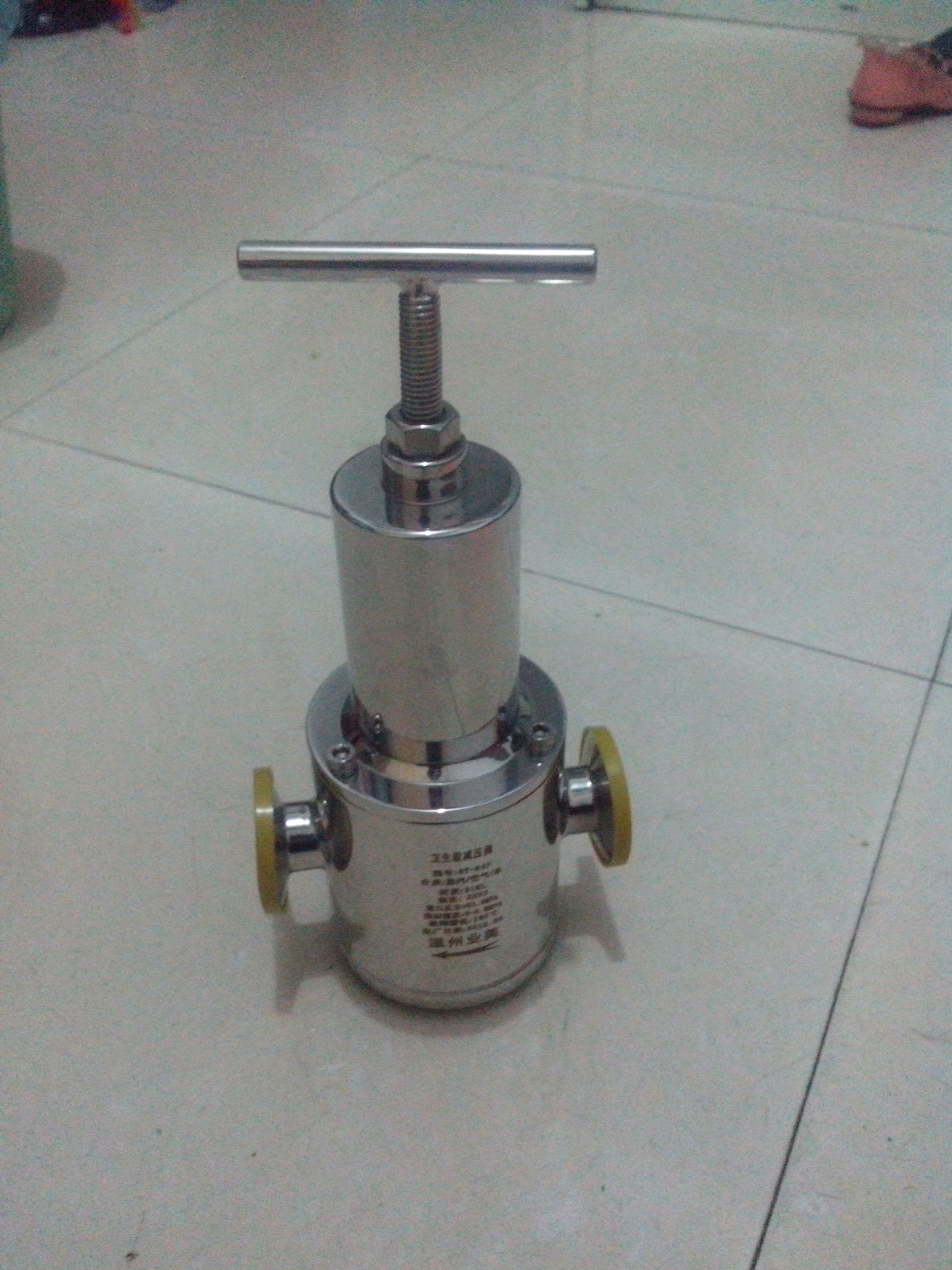 For  hygienic sanitary SS304 SS316L 3A/SMS/DIN/ISO standard Sanitary  pressure reducing valve PRV with pressure gauge