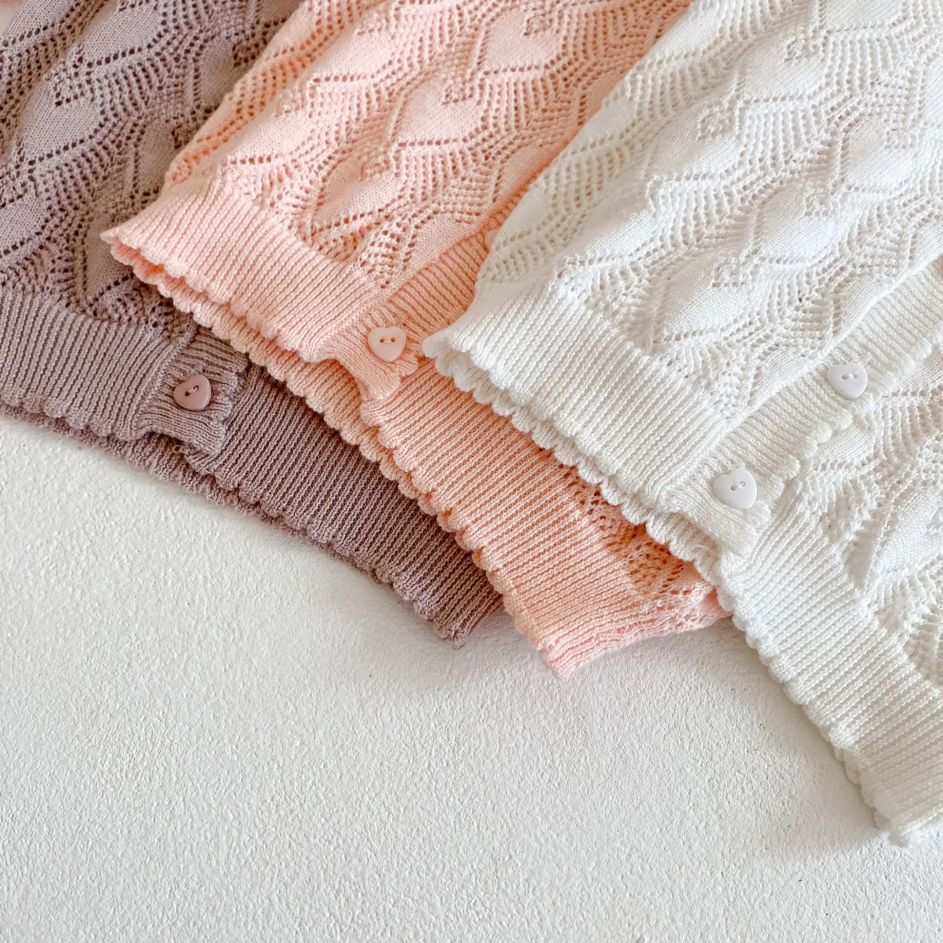 
Baby Girl Pullover Kids Clothes Sweater Knitted Tops Children Infant Toddler Hollow Out Sweaters 