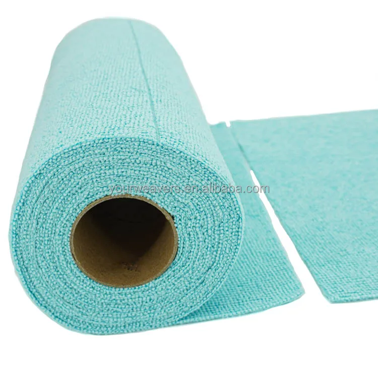 Wholesale 25x25cm Polyester Edgeless Micro Fiber Towel Rolls Car Cleaning  twisted loop Wash Detialing Microfiber Towel Roll