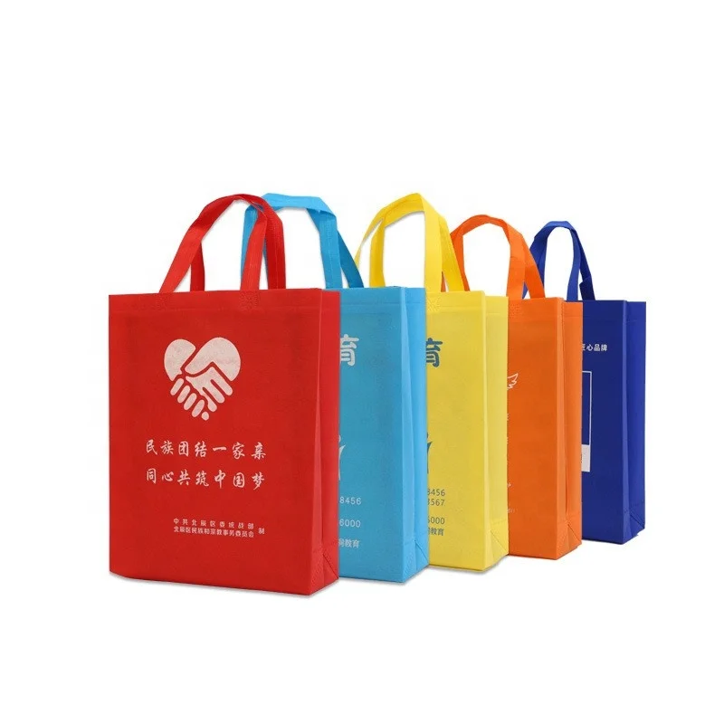 Supermarket Eco Friendly Promotional Holiday Custom Nonwoven Reusable Shopping Bag Laminated Non-Woven Tote Bag