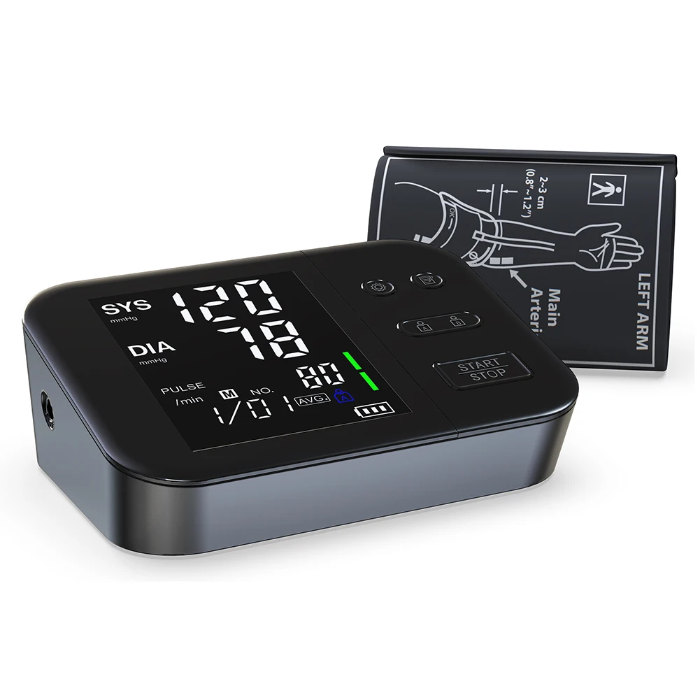 Digital Arm Wrist BP Blood Pressure Monitor Tensiometer Tonometer Automatic Sphygmomanometer Heart Rate Pulse Meter